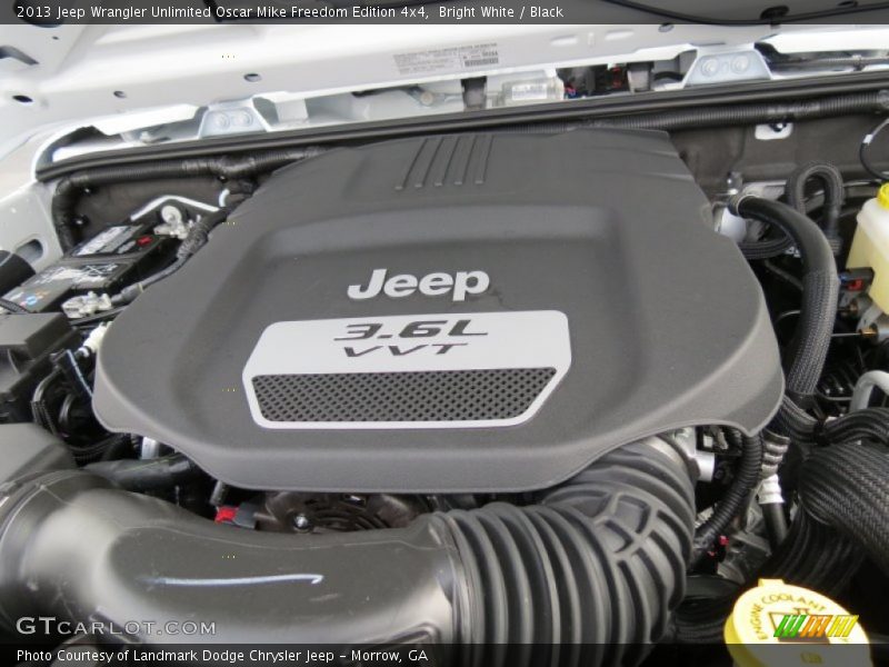  2013 Wrangler Unlimited Oscar Mike Freedom Edition 4x4 Engine - 3.6 Liter DOHC 24-Valve VVT Pentastar V6
