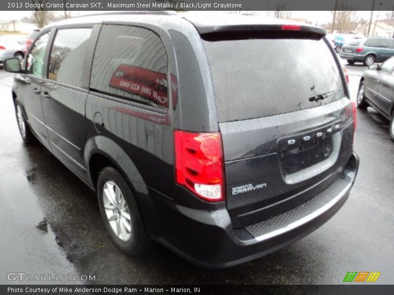Maximum Steel Metallic / Black/Light Graystone 2013 Dodge Grand Caravan SXT