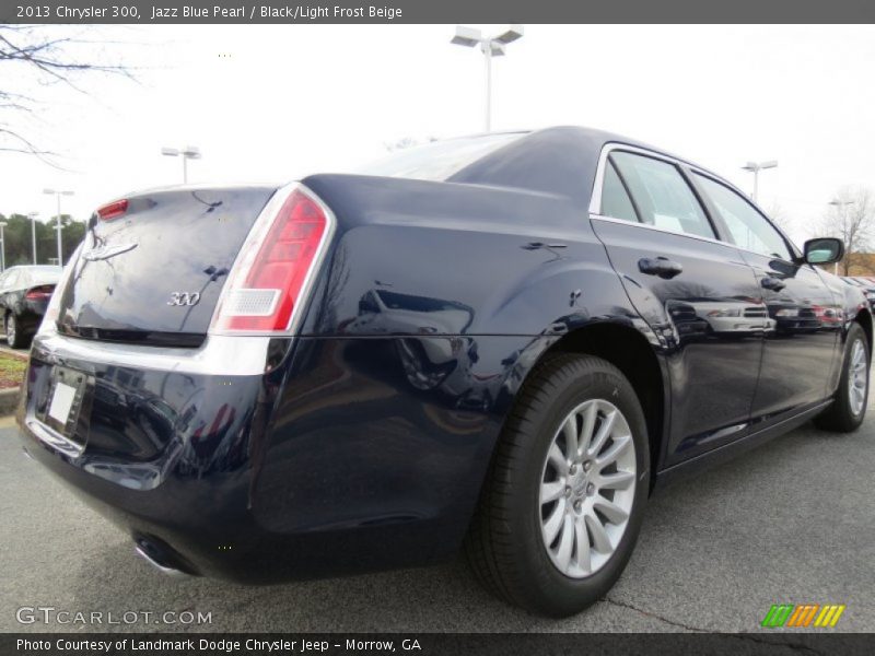 Jazz Blue Pearl / Black/Light Frost Beige 2013 Chrysler 300