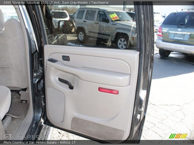 Dark Gray Metallic / Tan/Neutral 2005 Chevrolet Suburban 1500 LT 4x4