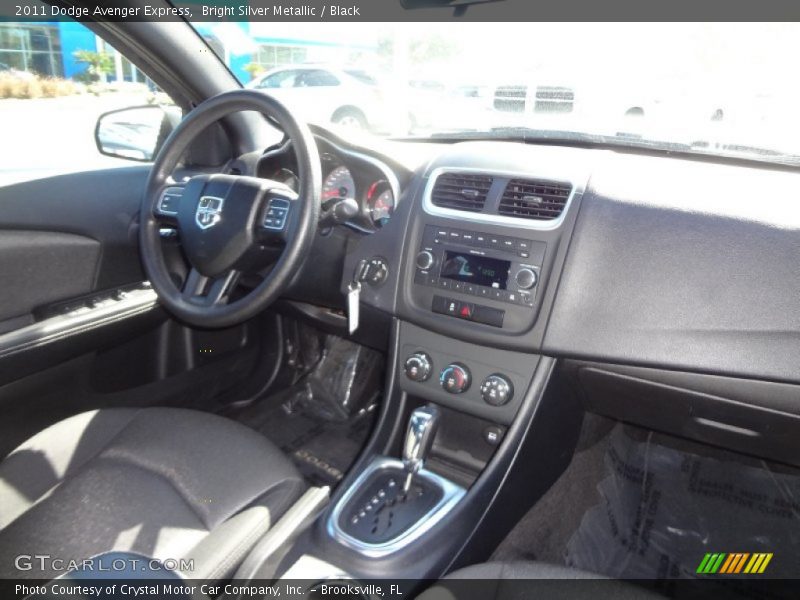 Bright Silver Metallic / Black 2011 Dodge Avenger Express
