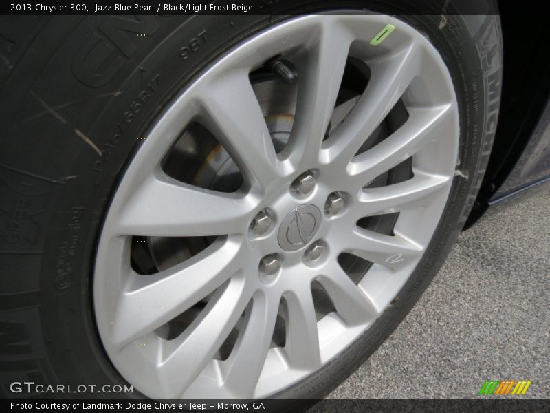 Jazz Blue Pearl / Black/Light Frost Beige 2013 Chrysler 300