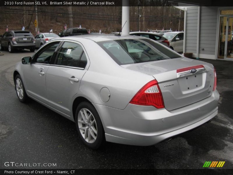 Brilliant Silver Metallic / Charcoal Black 2010 Ford Fusion SEL V6