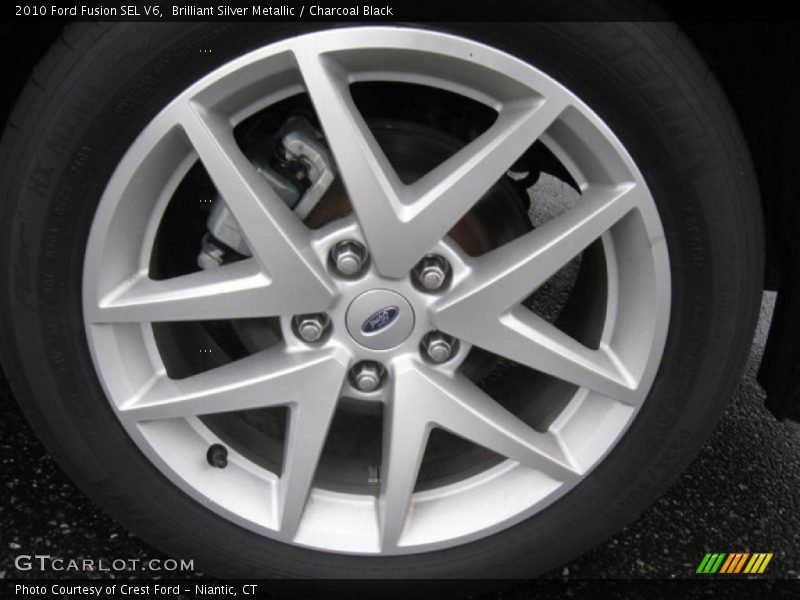 Brilliant Silver Metallic / Charcoal Black 2010 Ford Fusion SEL V6