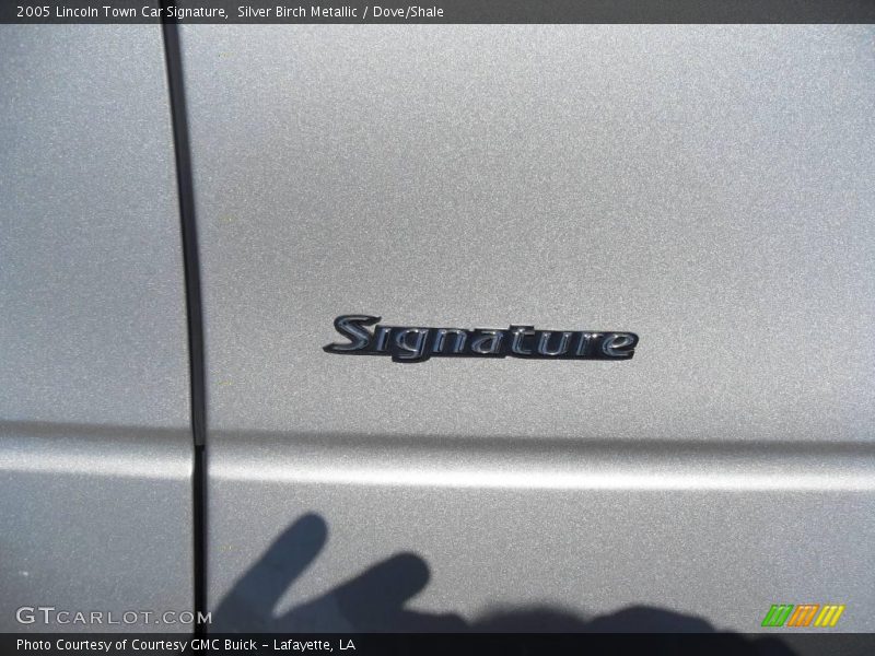 Silver Birch Metallic / Dove/Shale 2005 Lincoln Town Car Signature
