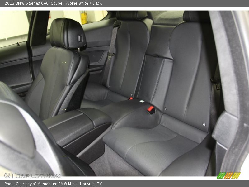 Rear Seat of 2013 6 Series 640i Coupe