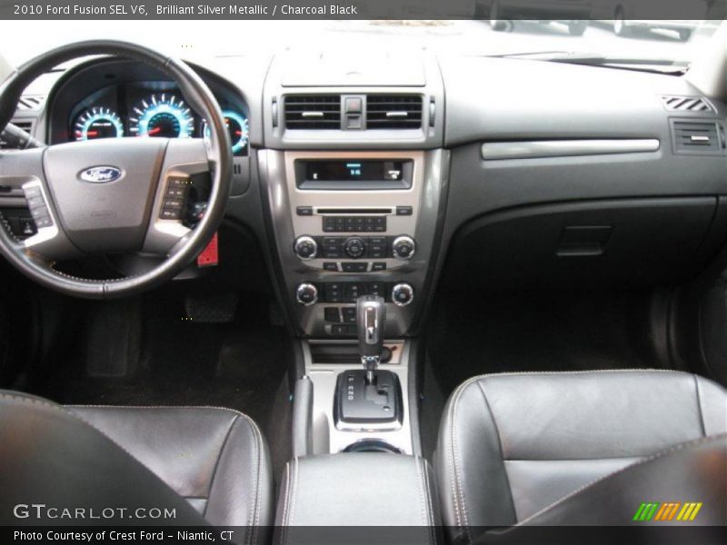 Brilliant Silver Metallic / Charcoal Black 2010 Ford Fusion SEL V6