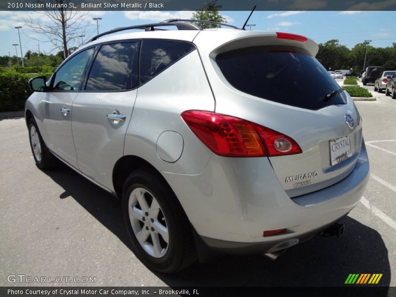 Brilliant Silver Metallic / Black 2010 Nissan Murano SL