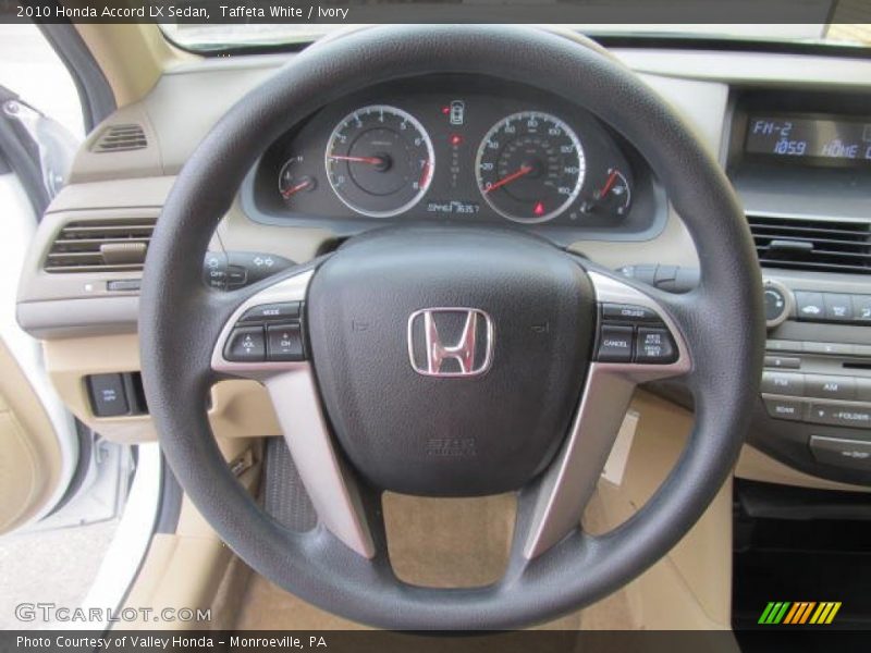 Taffeta White / Ivory 2010 Honda Accord LX Sedan