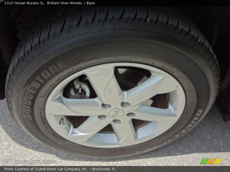 Brilliant Silver Metallic / Black 2010 Nissan Murano SL