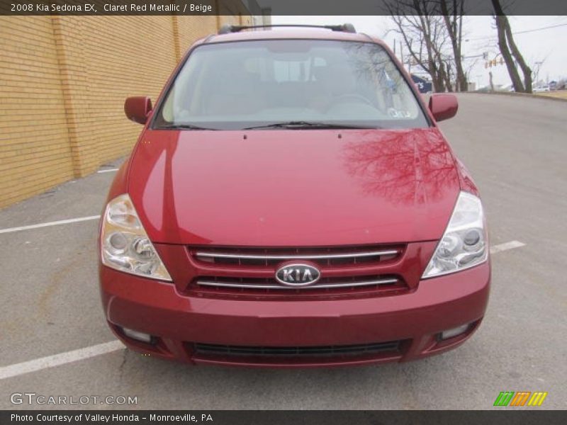Claret Red Metallic / Beige 2008 Kia Sedona EX