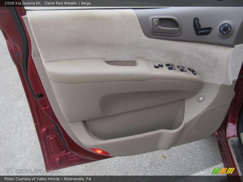 Claret Red Metallic / Beige 2008 Kia Sedona EX