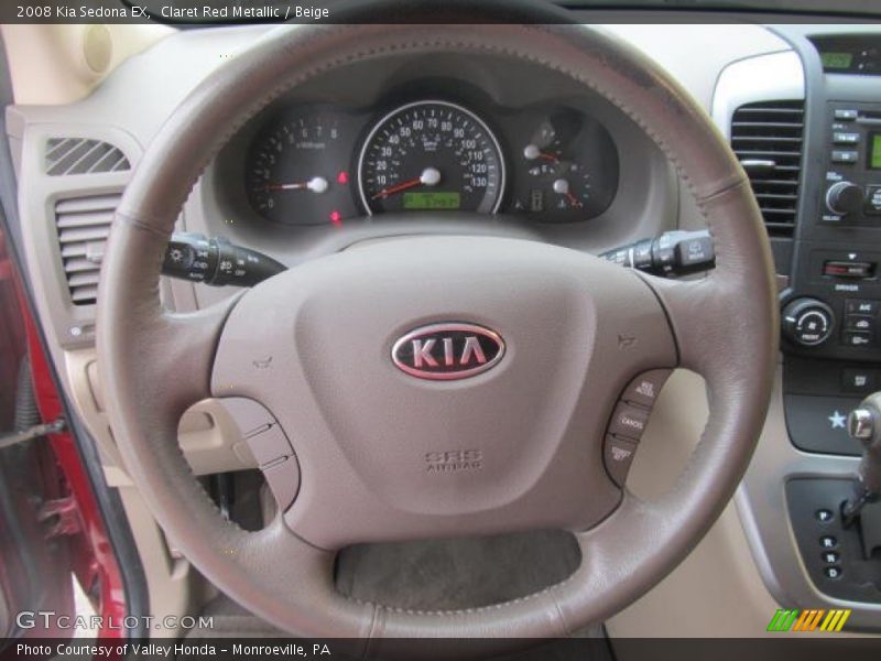 Claret Red Metallic / Beige 2008 Kia Sedona EX