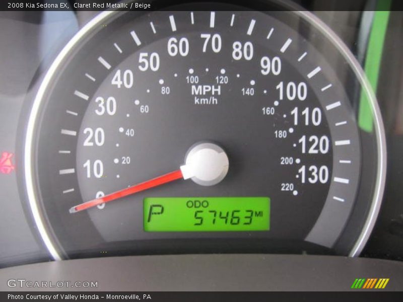 Claret Red Metallic / Beige 2008 Kia Sedona EX