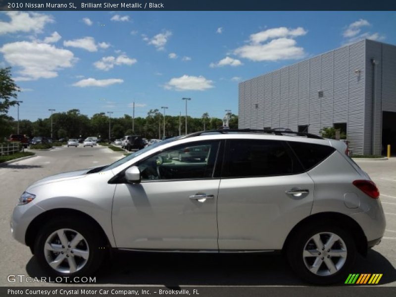 Brilliant Silver Metallic / Black 2010 Nissan Murano SL