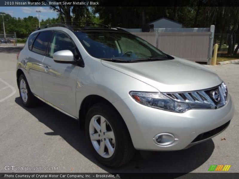 Brilliant Silver Metallic / Black 2010 Nissan Murano SL