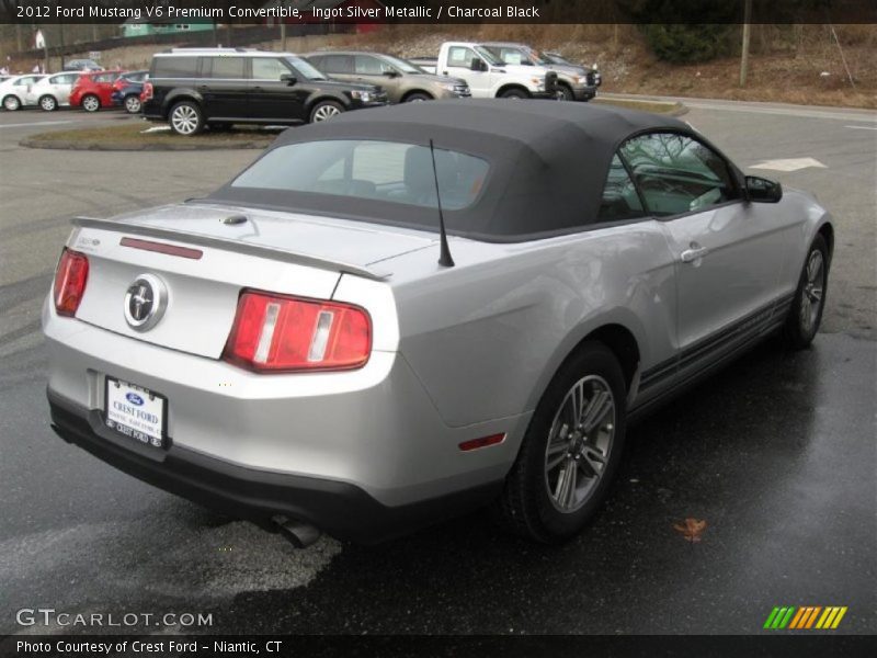 Ingot Silver Metallic / Charcoal Black 2012 Ford Mustang V6 Premium Convertible