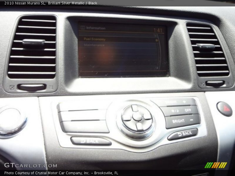 Brilliant Silver Metallic / Black 2010 Nissan Murano SL