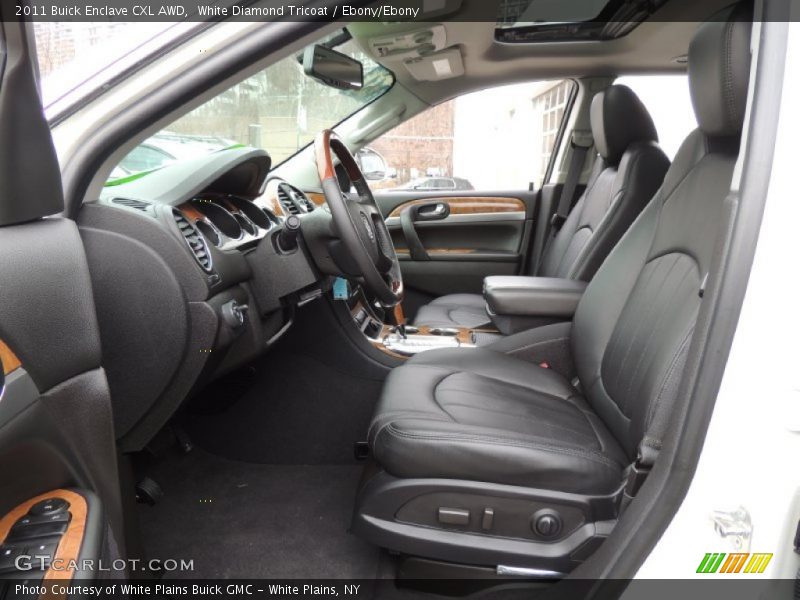 White Diamond Tricoat / Ebony/Ebony 2011 Buick Enclave CXL AWD