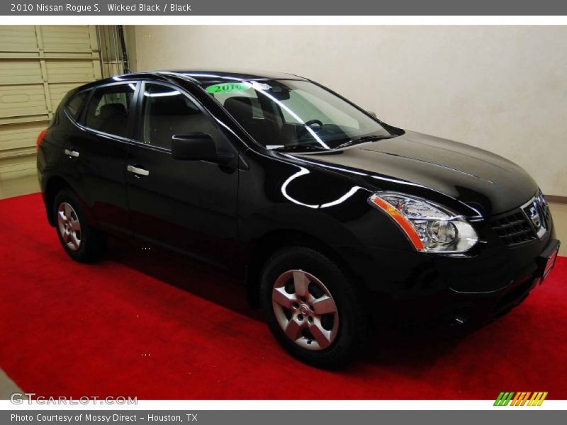 Wicked Black / Black 2010 Nissan Rogue S