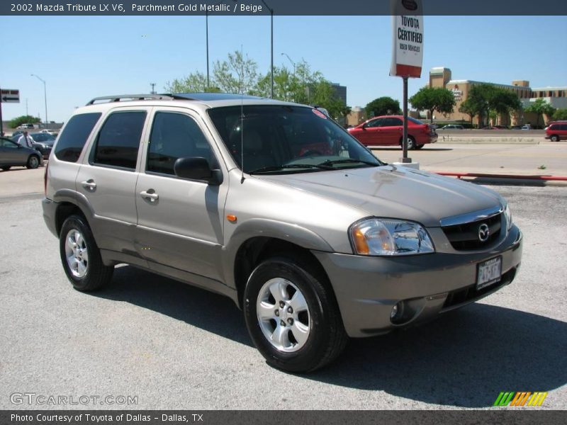 Parchment Gold Metallic / Beige 2002 Mazda Tribute LX V6