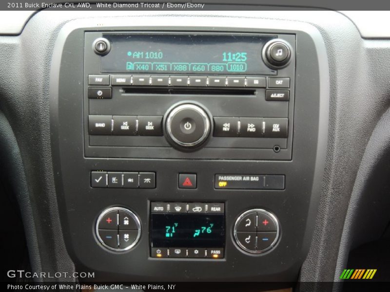 White Diamond Tricoat / Ebony/Ebony 2011 Buick Enclave CXL AWD