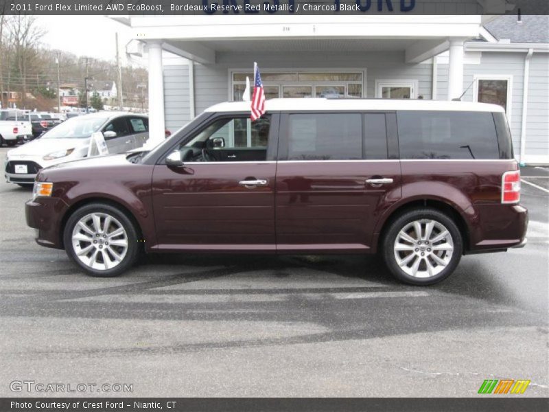 Bordeaux Reserve Red Metallic / Charcoal Black 2011 Ford Flex Limited AWD EcoBoost
