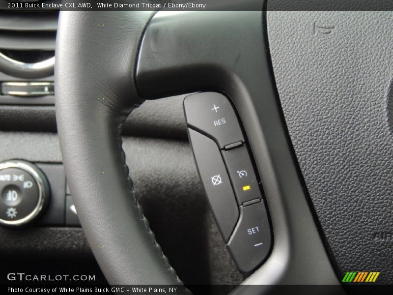 White Diamond Tricoat / Ebony/Ebony 2011 Buick Enclave CXL AWD