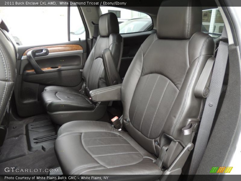 White Diamond Tricoat / Ebony/Ebony 2011 Buick Enclave CXL AWD