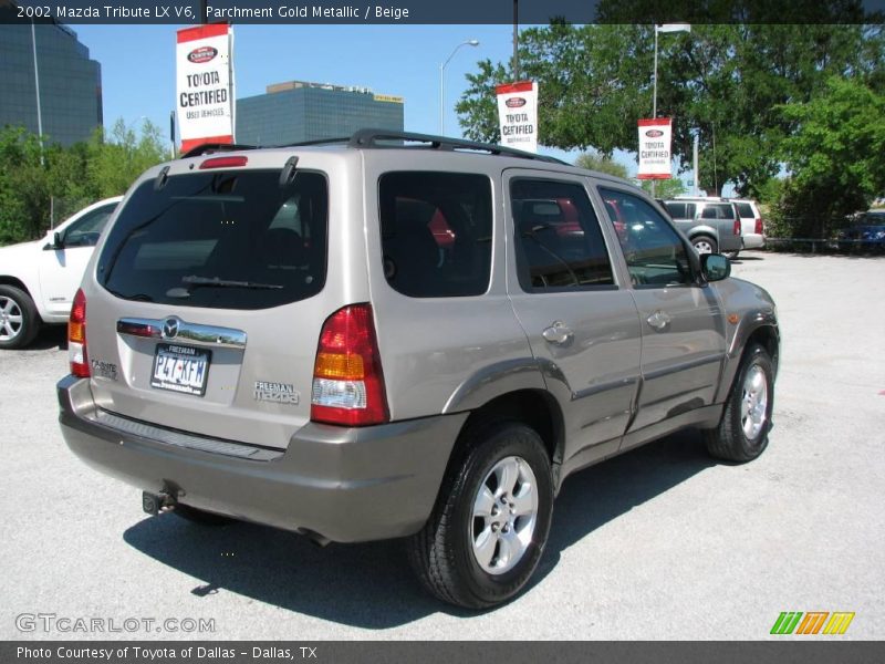 Parchment Gold Metallic / Beige 2002 Mazda Tribute LX V6
