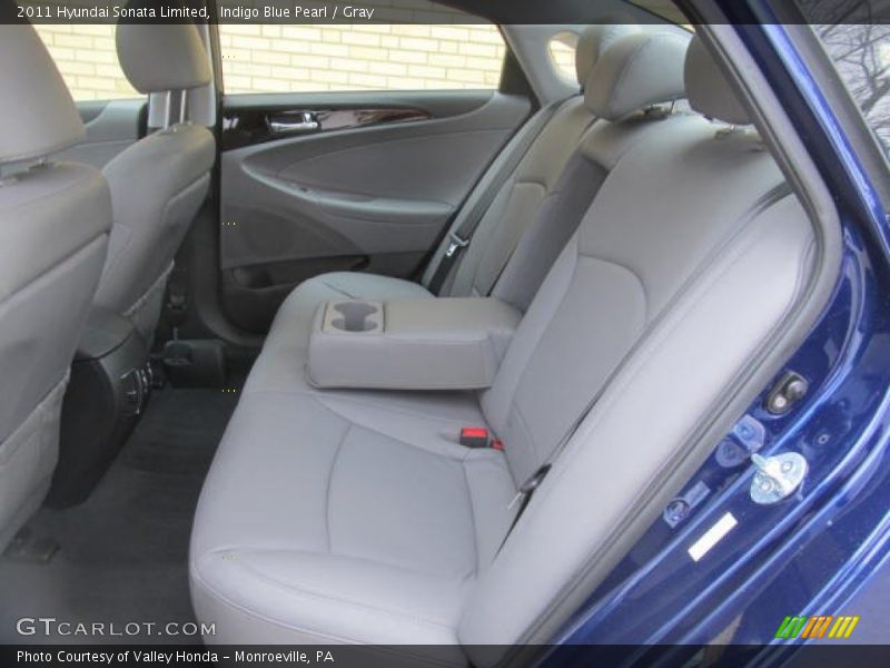 Indigo Blue Pearl / Gray 2011 Hyundai Sonata Limited