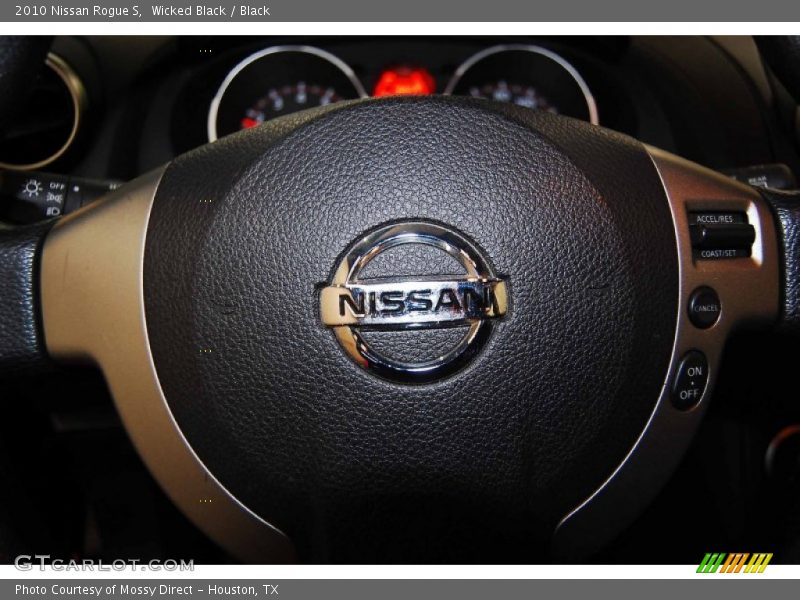 Wicked Black / Black 2010 Nissan Rogue S