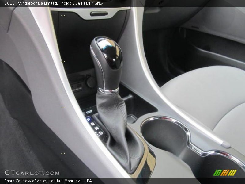 Indigo Blue Pearl / Gray 2011 Hyundai Sonata Limited