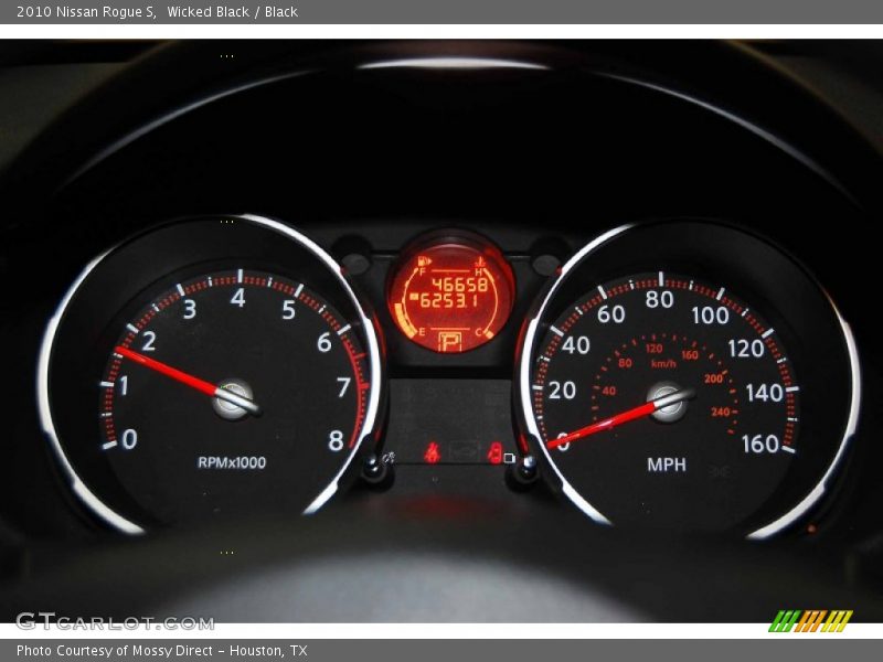 Wicked Black / Black 2010 Nissan Rogue S