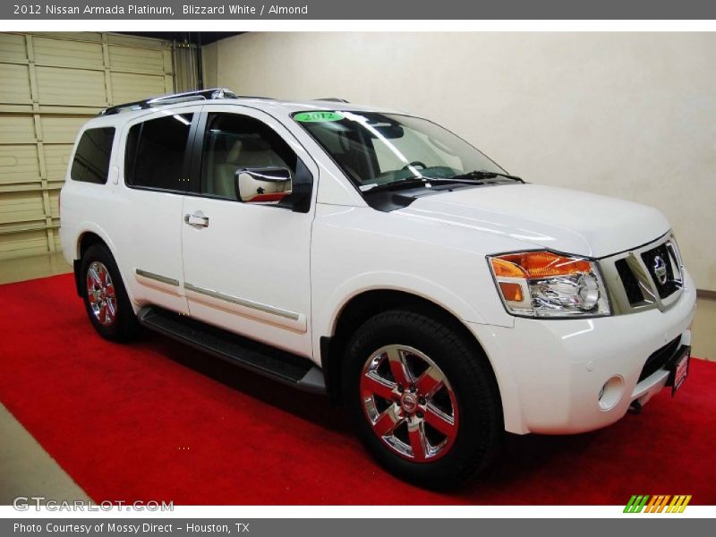 Blizzard White / Almond 2012 Nissan Armada Platinum