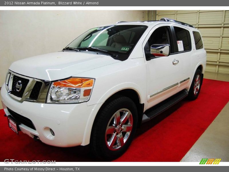 Blizzard White / Almond 2012 Nissan Armada Platinum