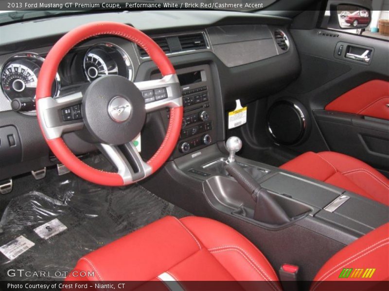  2013 Mustang GT Premium Coupe Brick Red/Cashmere Accent Interior