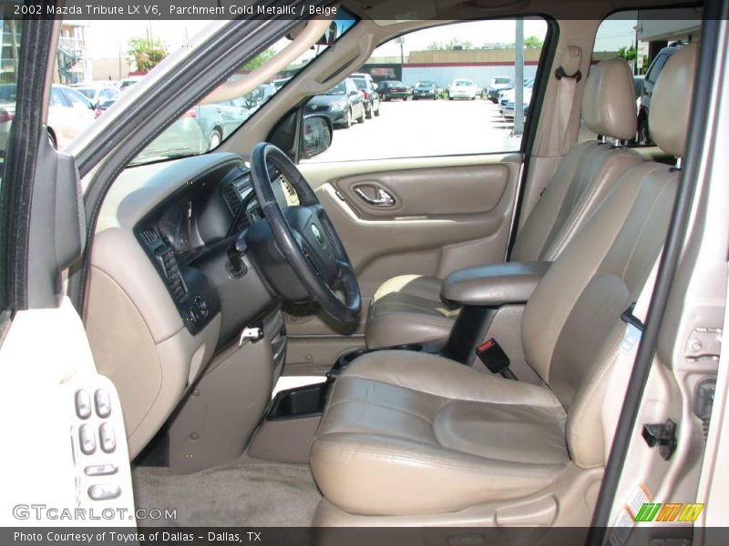 Parchment Gold Metallic / Beige 2002 Mazda Tribute LX V6