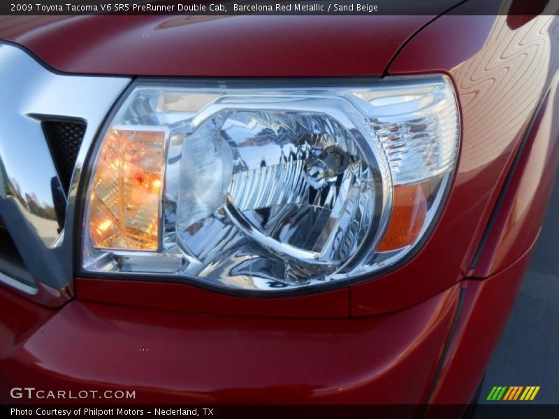 Barcelona Red Metallic / Sand Beige 2009 Toyota Tacoma V6 SR5 PreRunner Double Cab