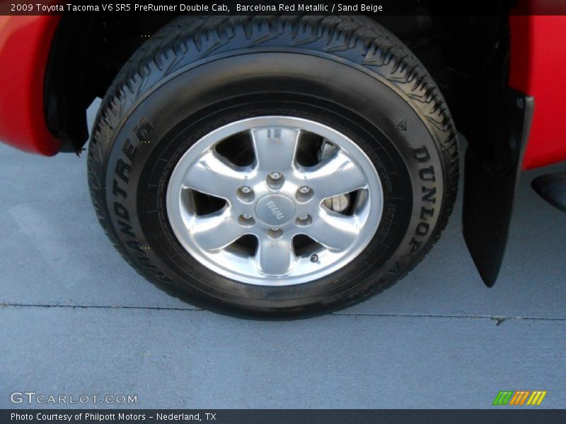 Barcelona Red Metallic / Sand Beige 2009 Toyota Tacoma V6 SR5 PreRunner Double Cab