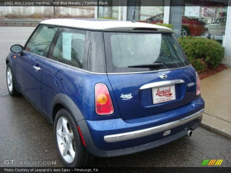 Indi Blue Metallic / Panther Black 2002 Mini Cooper Hardtop