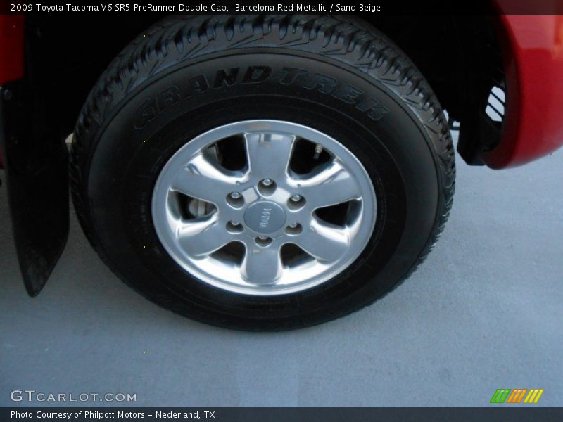 Barcelona Red Metallic / Sand Beige 2009 Toyota Tacoma V6 SR5 PreRunner Double Cab