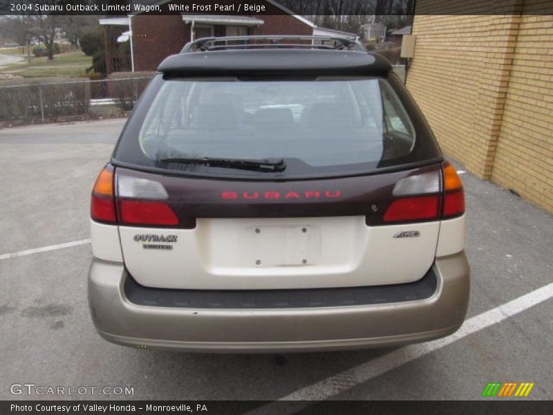 White Frost Pearl / Beige 2004 Subaru Outback Limited Wagon