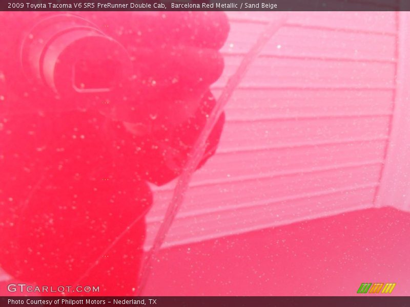 Barcelona Red Metallic / Sand Beige 2009 Toyota Tacoma V6 SR5 PreRunner Double Cab