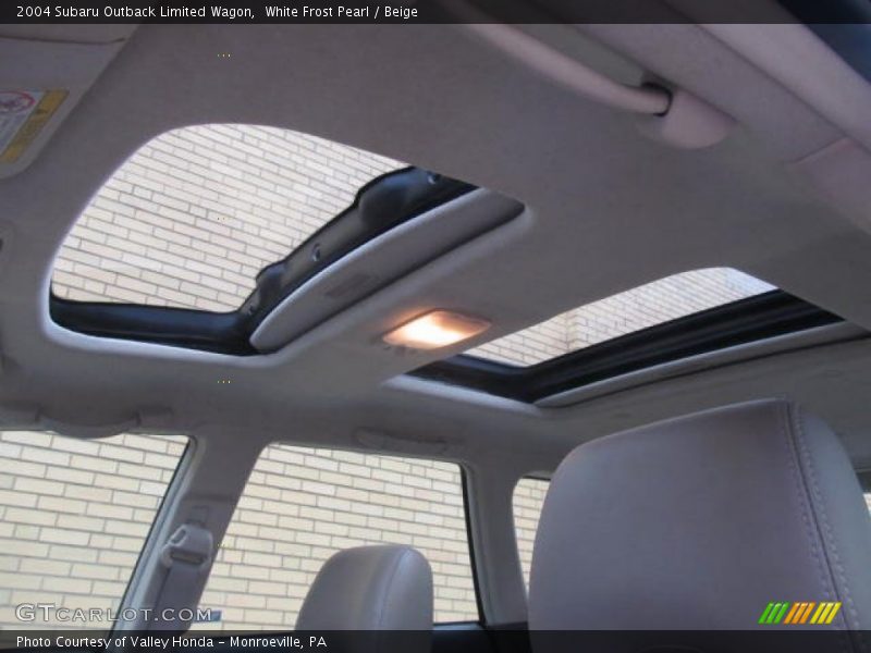 Sunroof of 2004 Outback Limited Wagon