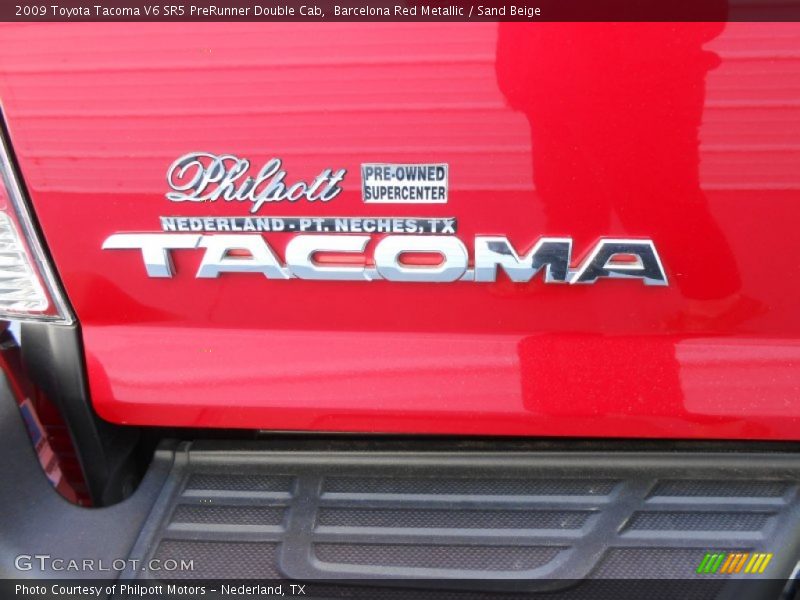 Barcelona Red Metallic / Sand Beige 2009 Toyota Tacoma V6 SR5 PreRunner Double Cab