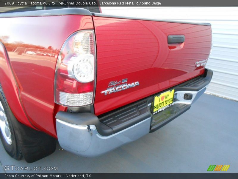 Barcelona Red Metallic / Sand Beige 2009 Toyota Tacoma V6 SR5 PreRunner Double Cab