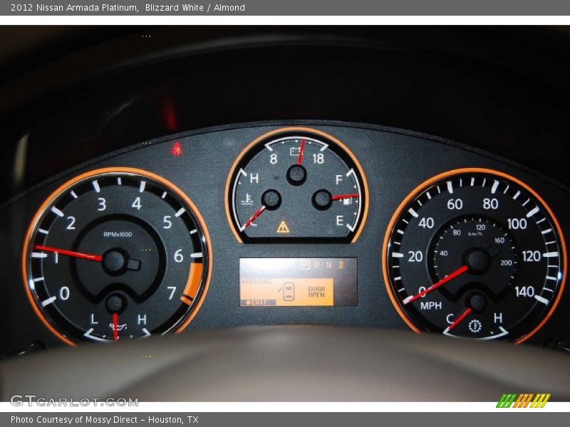 Blizzard White / Almond 2012 Nissan Armada Platinum