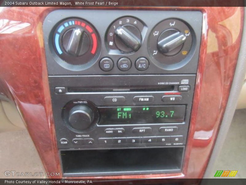 Controls of 2004 Outback Limited Wagon