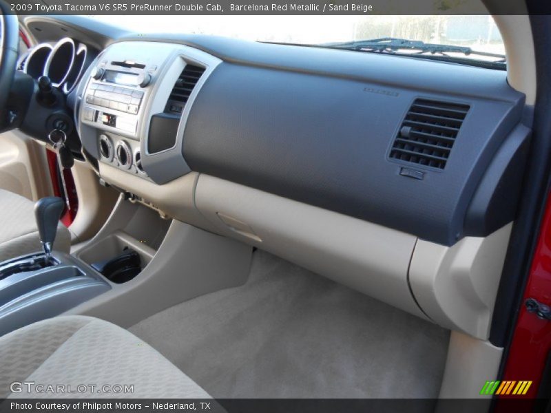 Barcelona Red Metallic / Sand Beige 2009 Toyota Tacoma V6 SR5 PreRunner Double Cab